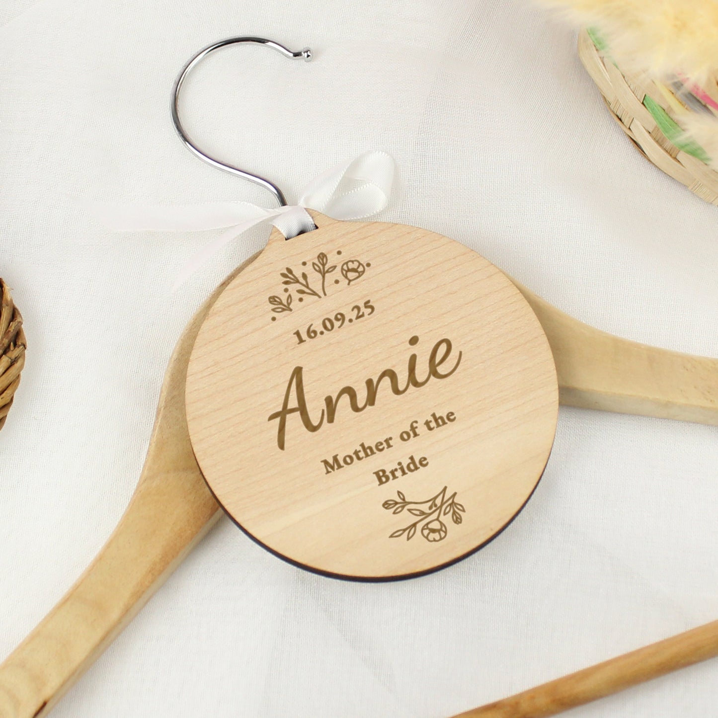 Personalised Wedding Party Wooden Tag: 9 - Decorations By Gift Moments