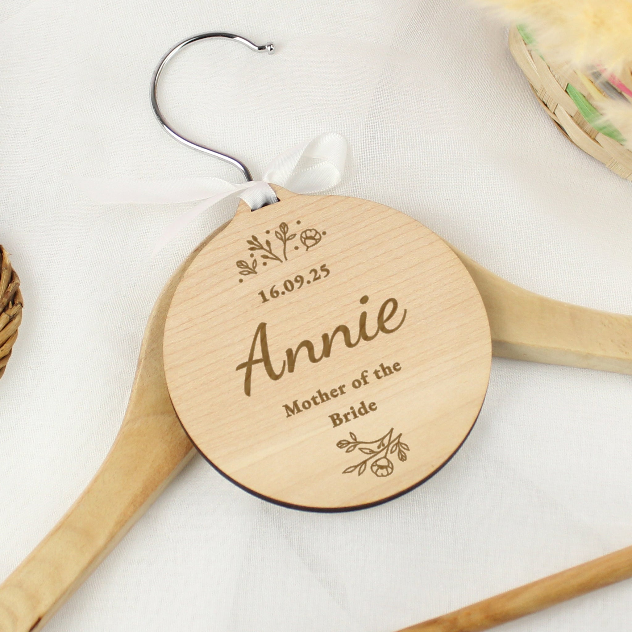 Personalised Wedding Party Wooden Tag: 9 - Decorations By Gift Moments