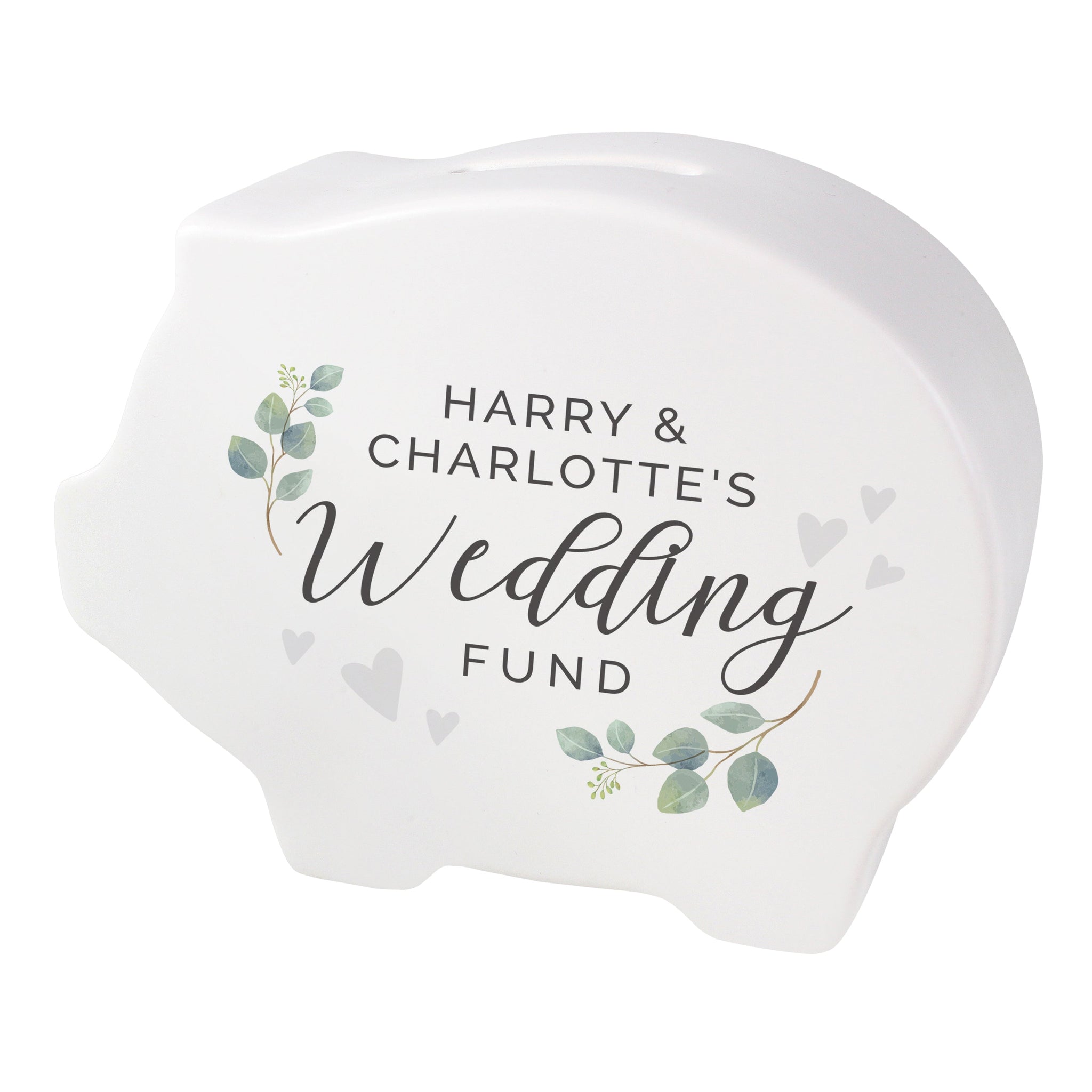 Personalised Wedding Fund Piggy Bank: 5 - Money Boxes By Gift Moments