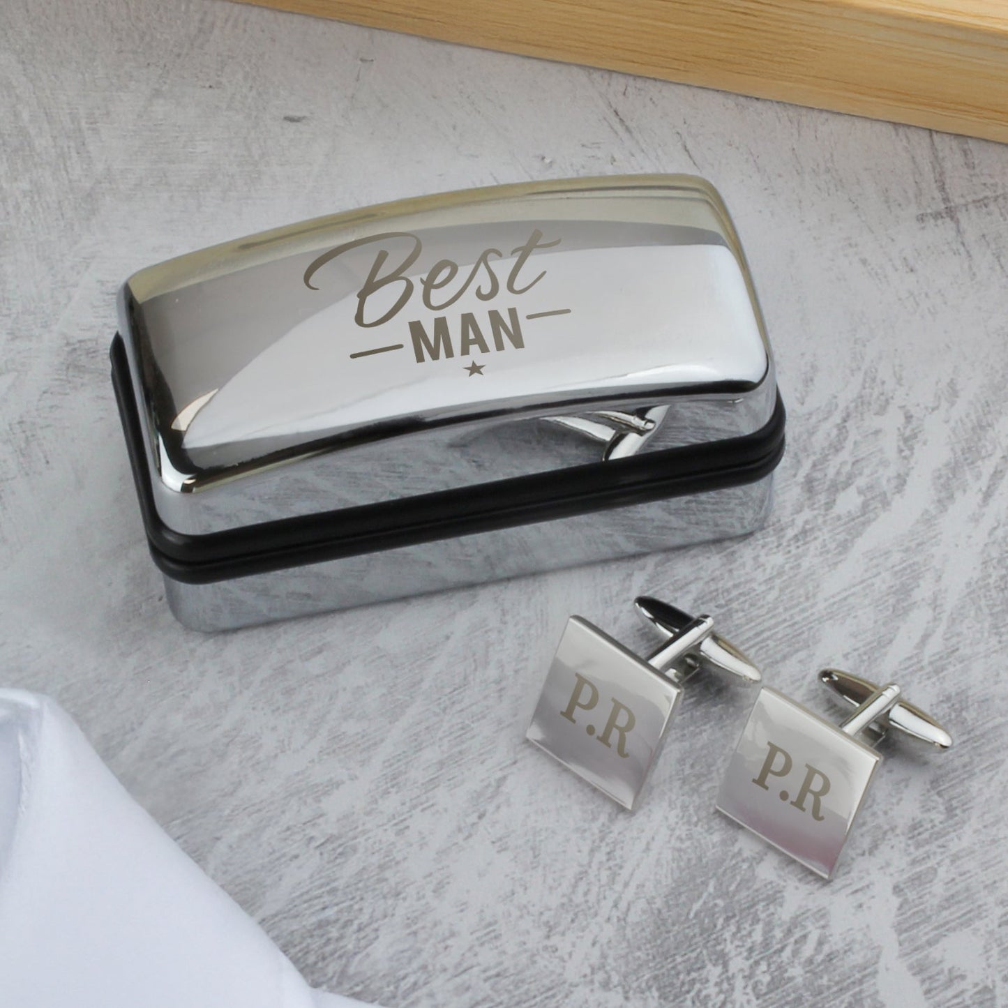 Personalised Wedding Role Cufflinks & Box Sets: 7 - Cufflinks & Tie Slides By Gift Moments