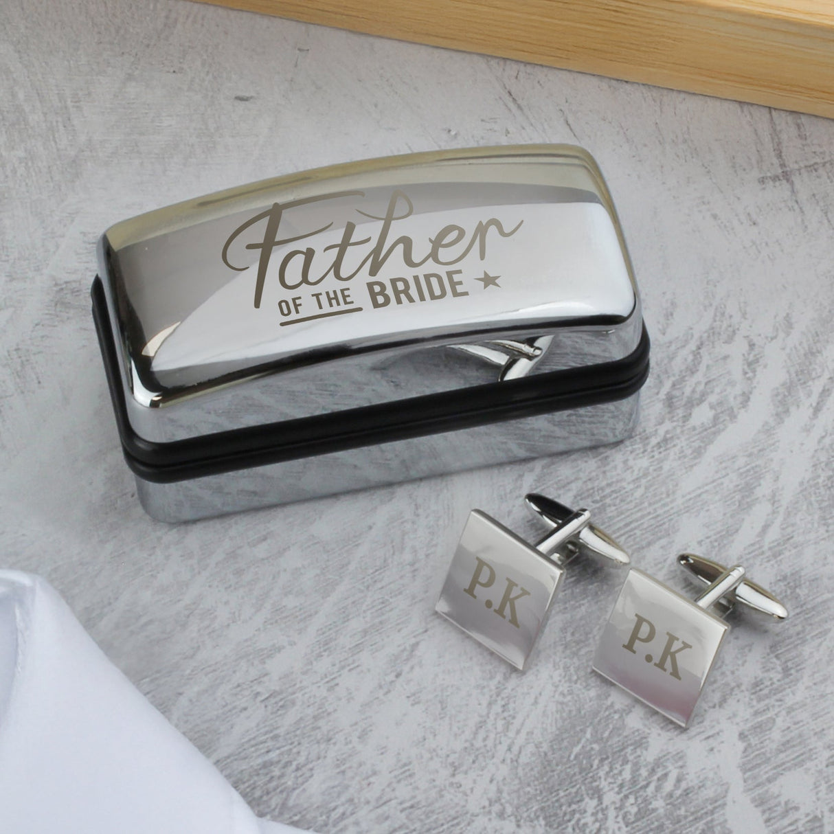 Personalised Wedding Role Cufflinks & Box Sets: 9 - Cufflinks & Tie Slides By Gift Moments