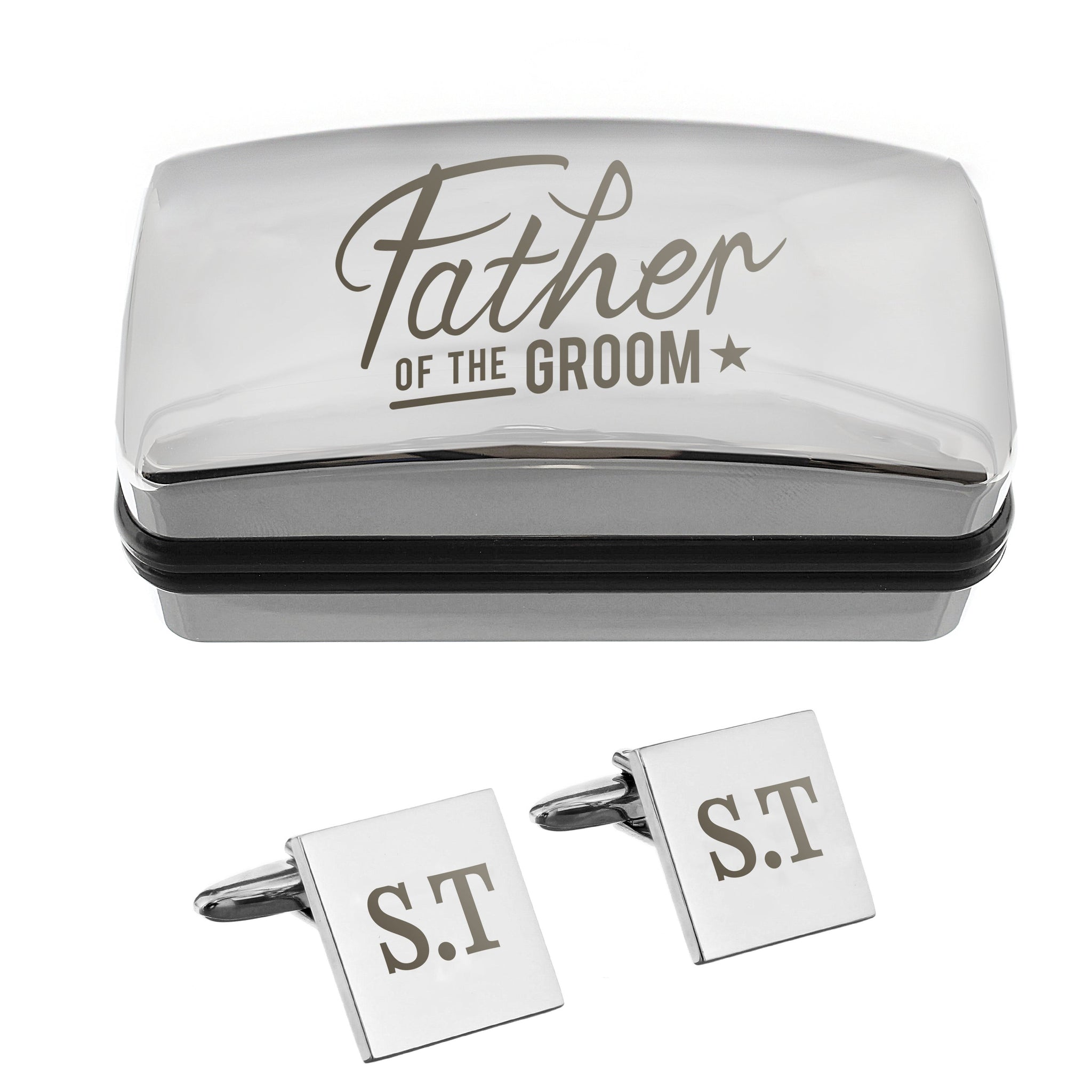 Personalised Wedding Role Cufflinks & Box Sets: 16 - Cufflinks & Tie Slides By Gift Moments