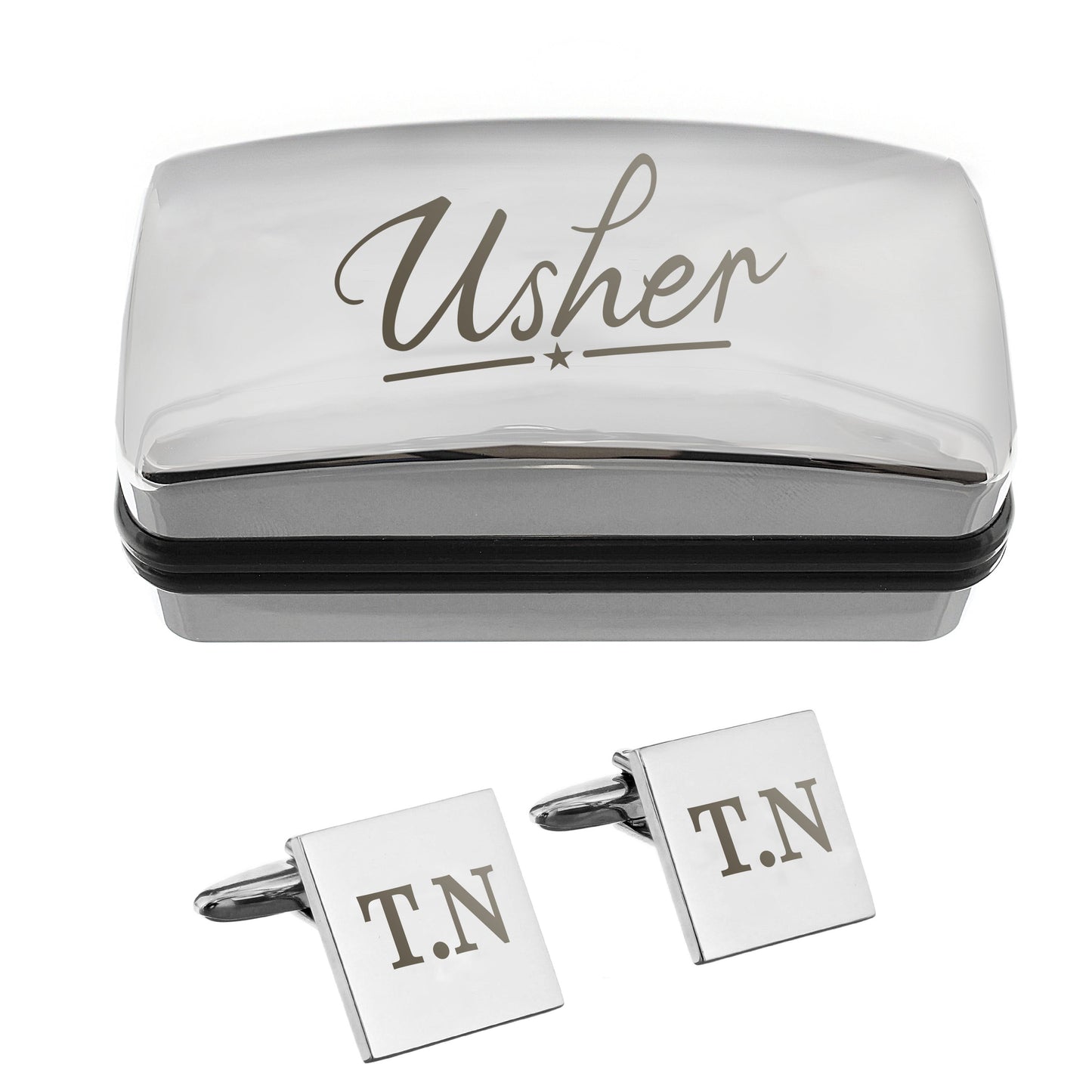 Personalised Wedding Role Cufflinks & Box Sets: 17 - Cufflinks & Tie Slides By Gift Moments