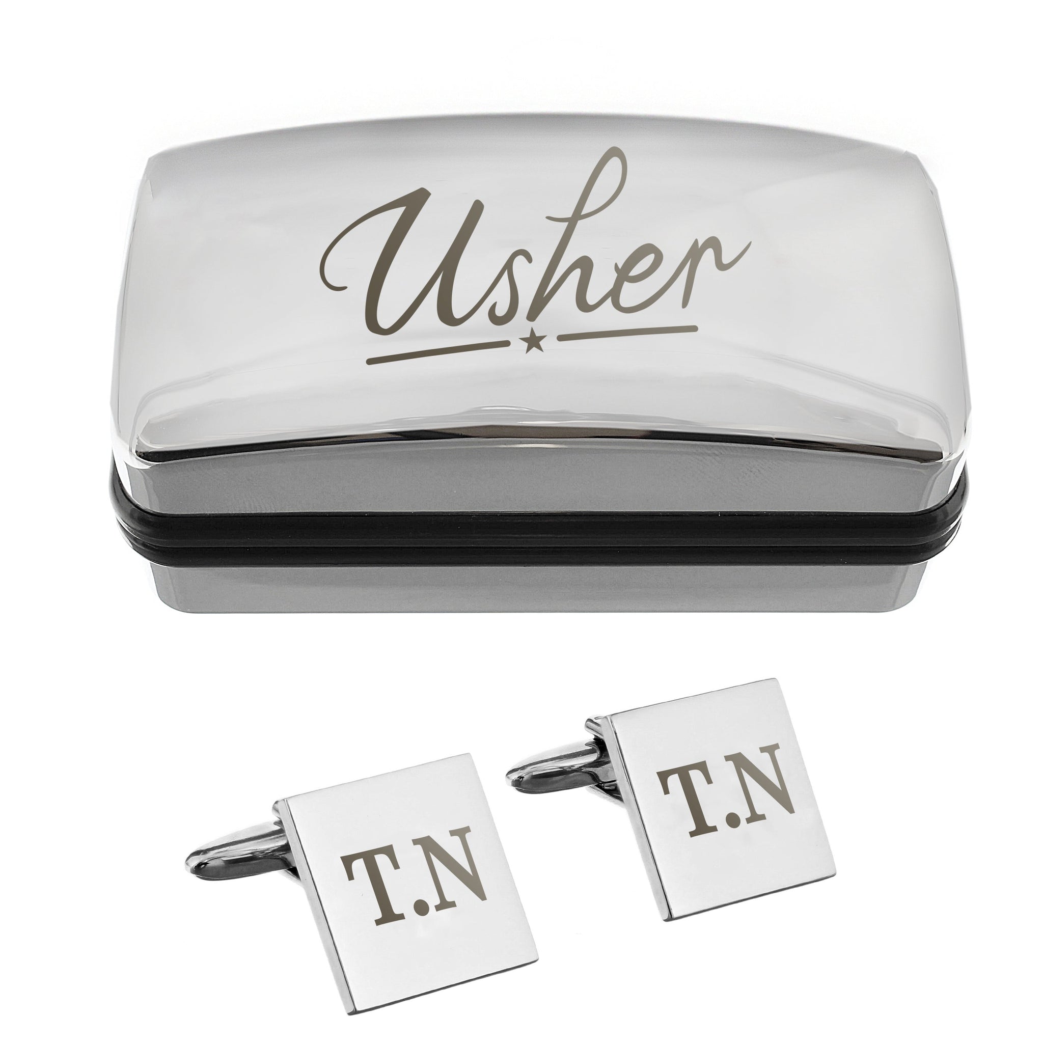 Personalised Wedding Role Cufflinks & Box Sets: 17 - Cufflinks & Tie Slides By Gift Moments