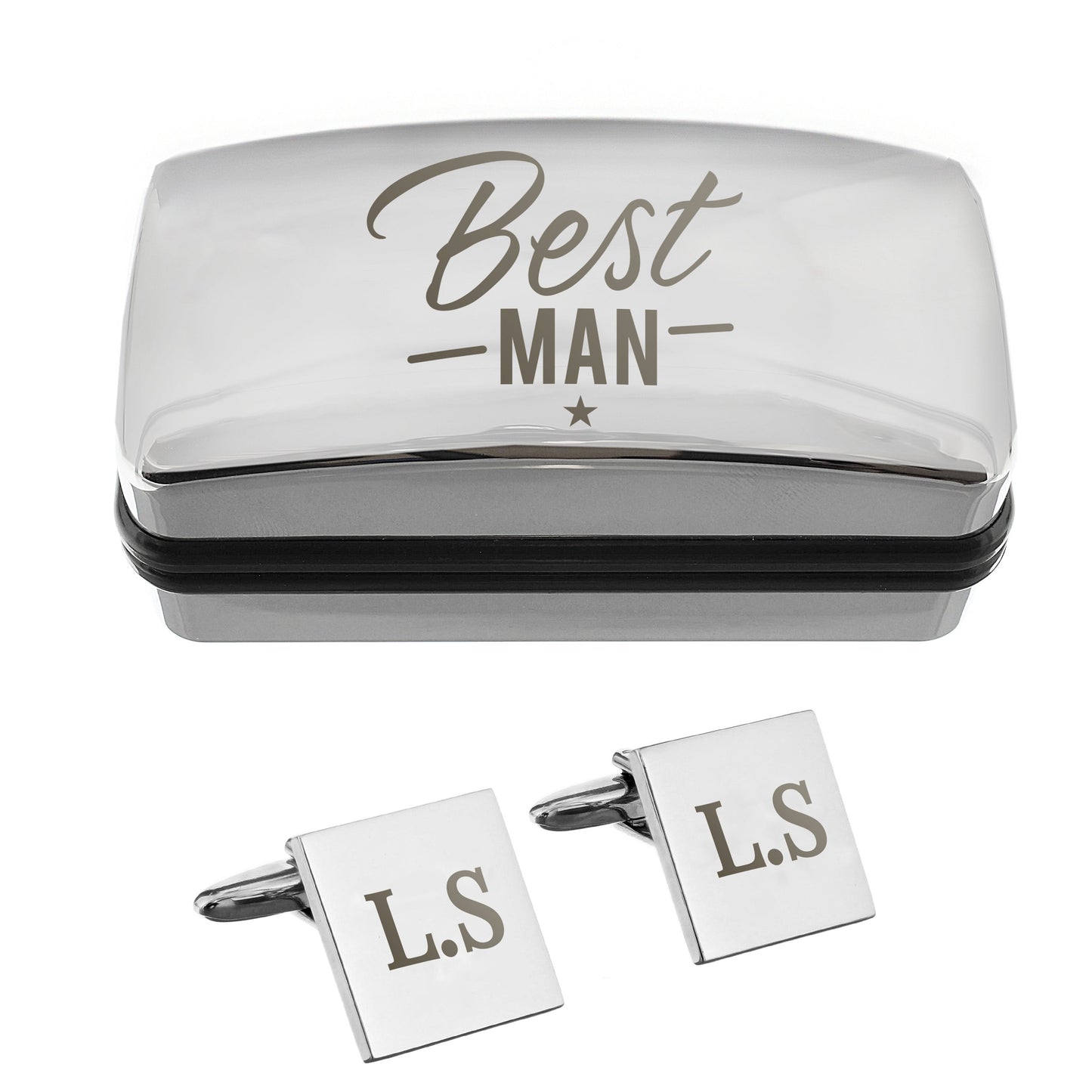 Personalised Wedding Role Cufflinks & Box Sets: 13 - Cufflinks & Tie Slides By Gift Moments