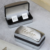 Personalised Wedding Role Cufflinks & Box Sets: 5 - Usher - Cufflinks & Tie Slides By Gift Moments