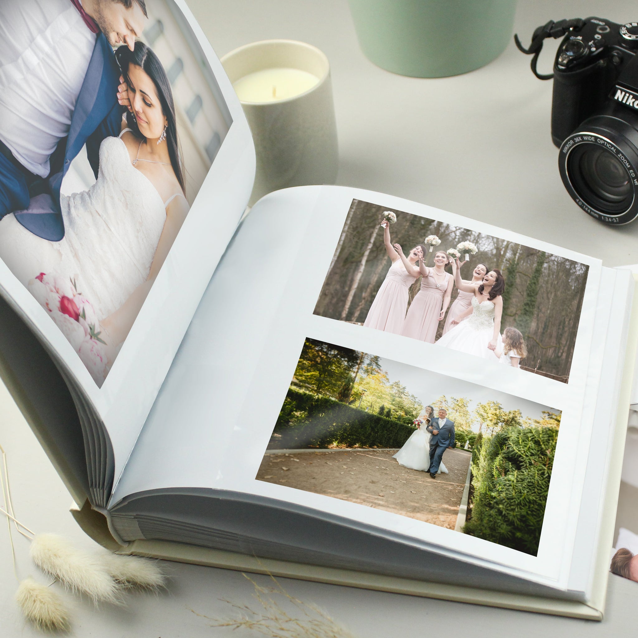 Personalised Wedding Square Photo Album: 6 - Photo Albums By Gift Moments