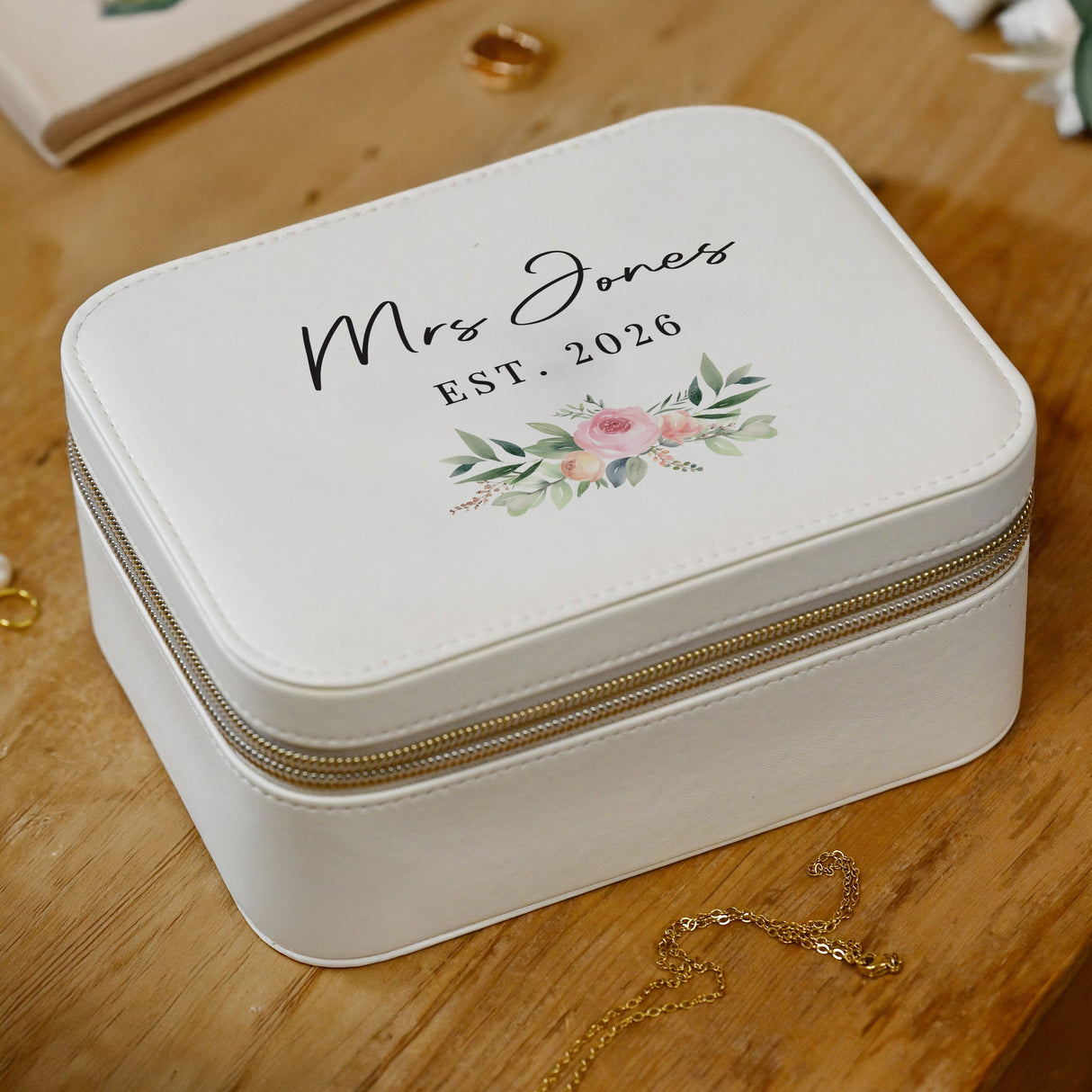 Personalised Wedding Travel Jewellery Box: 1 - Jewellery Boxes By Gift Moments