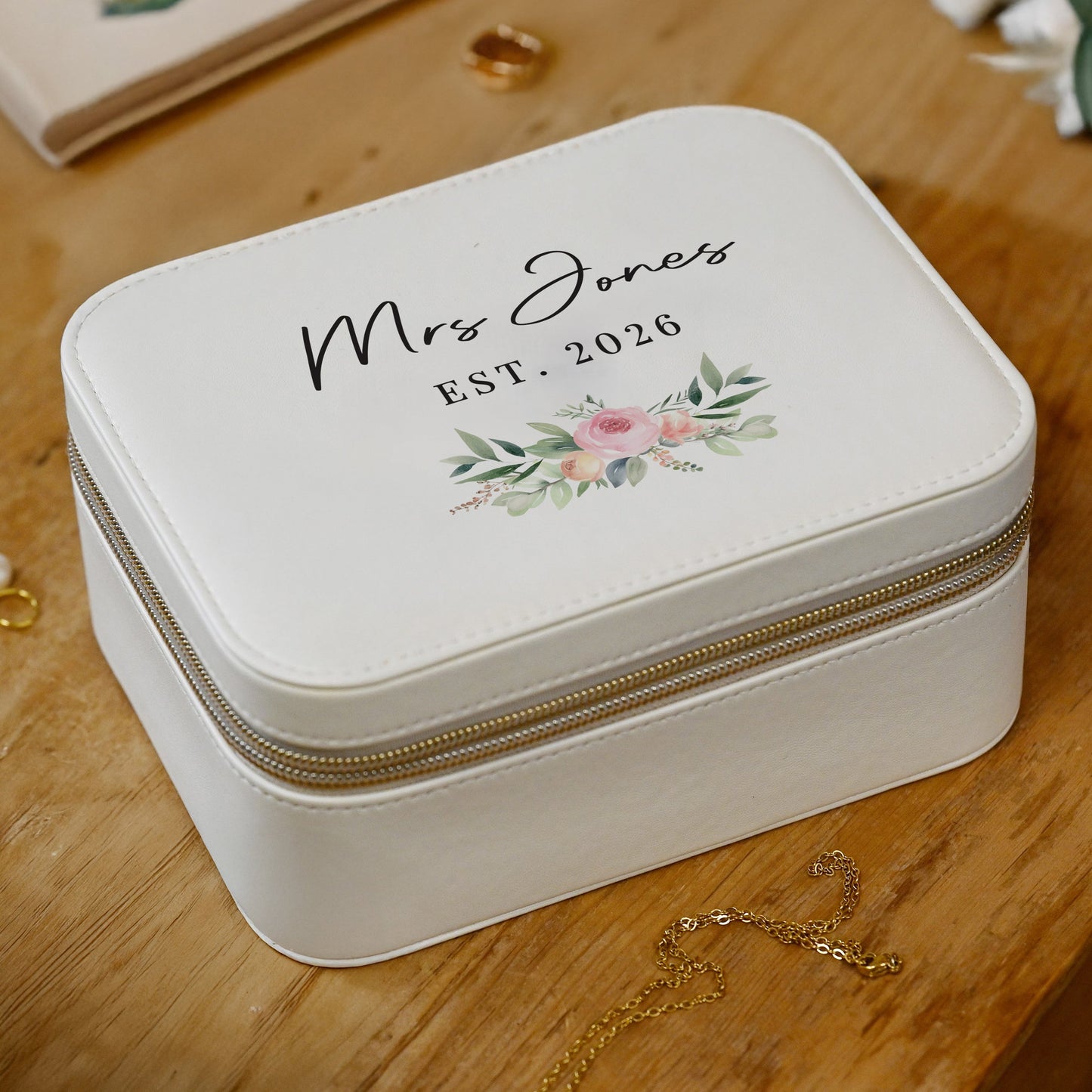 Personalised Wedding Travel Jewellery Box: 1 - Jewellery Boxes By Gift Moments