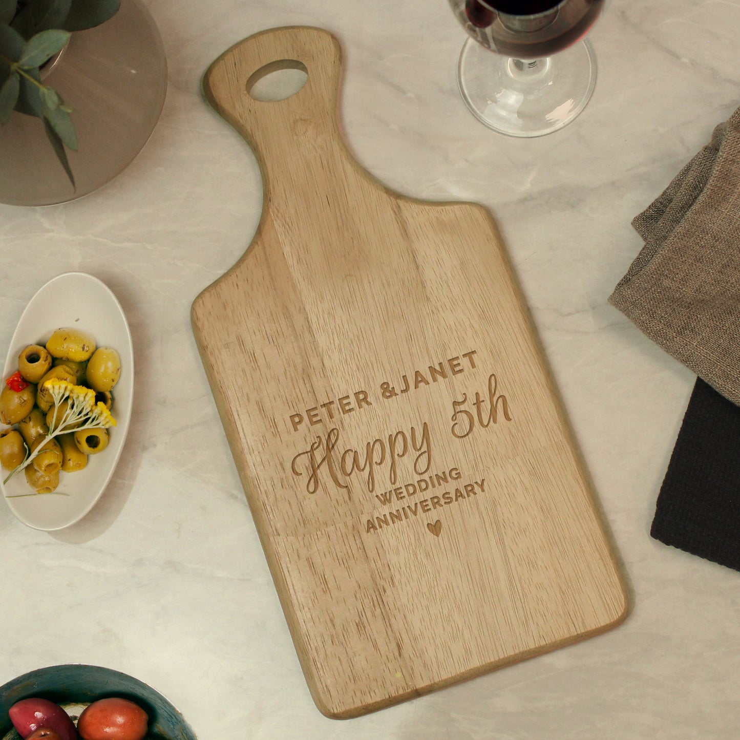 Personalised Wedding Wooden Paddle Board: 2 - Chopping Boards By Gift Moments