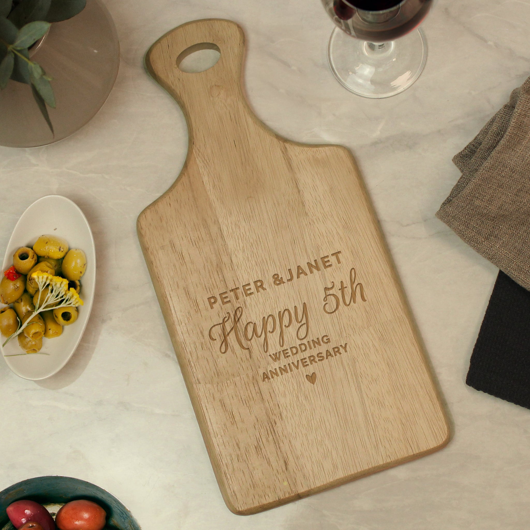 Personalised Wedding Wooden Paddle Board: 2 - Chopping Boards By Gift Moments