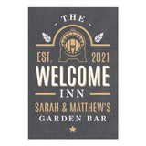 Personalised The Welcome Inn Metal Sign: 2 - Signs & Plaques By Gift Moments