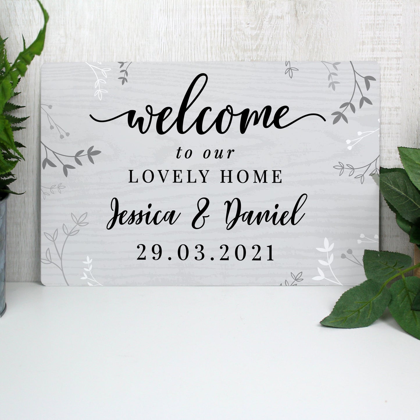 Personalised Welcome Metal Sign: 4 - Signs & Plaques By Gift Moments