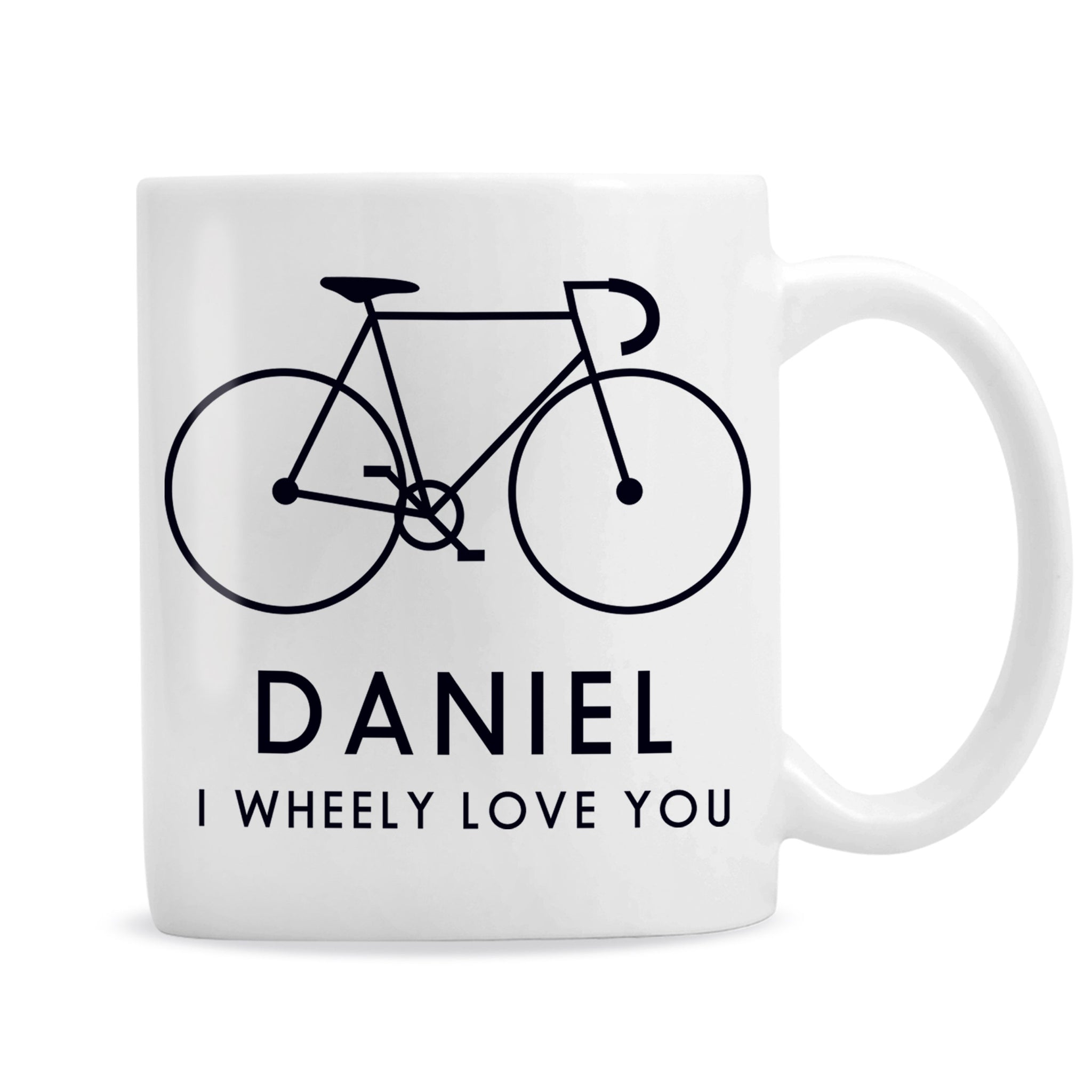 Personalised I Wheely Love You Bike Mug: 2 - Mugs By Gift Moments