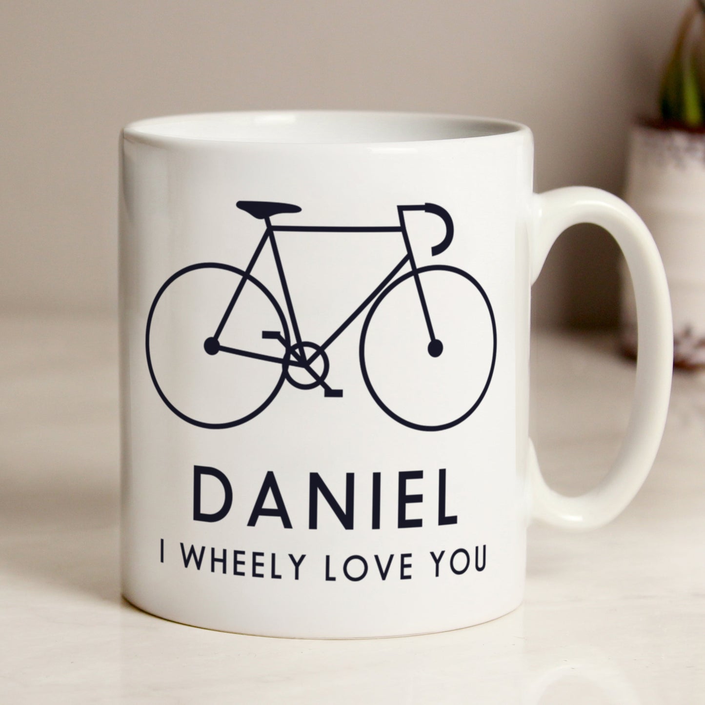 Personalised I Wheely Love You Bike Mug: 1 - Mugs By Gift Moments