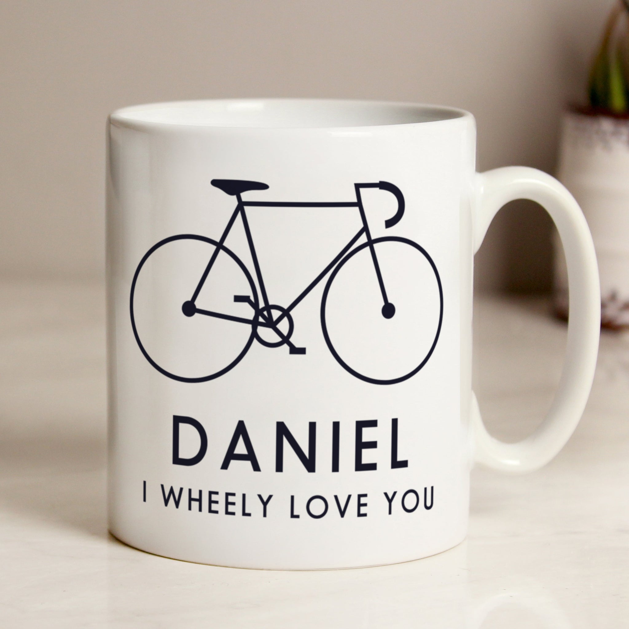 Personalised I Wheely Love You Bike Mug: 1 - Mugs By Gift Moments