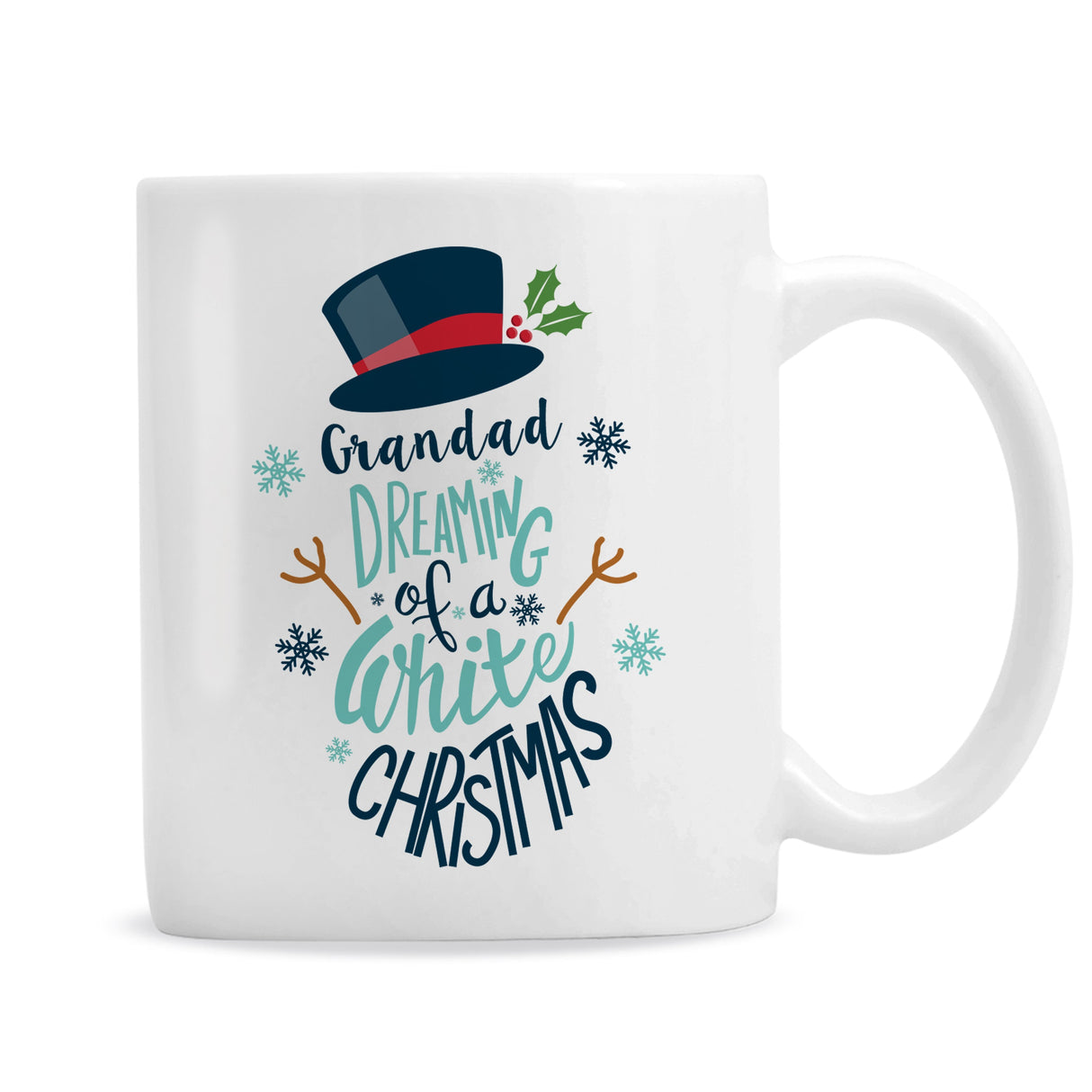 Personalised White Christmas Mug: 5 - Mugs By Gift Moments