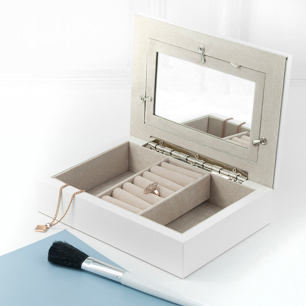Personalised White & Rose Gold Photo Jewellery Box: 2 - Jewellery Boxes By Gift Moments
