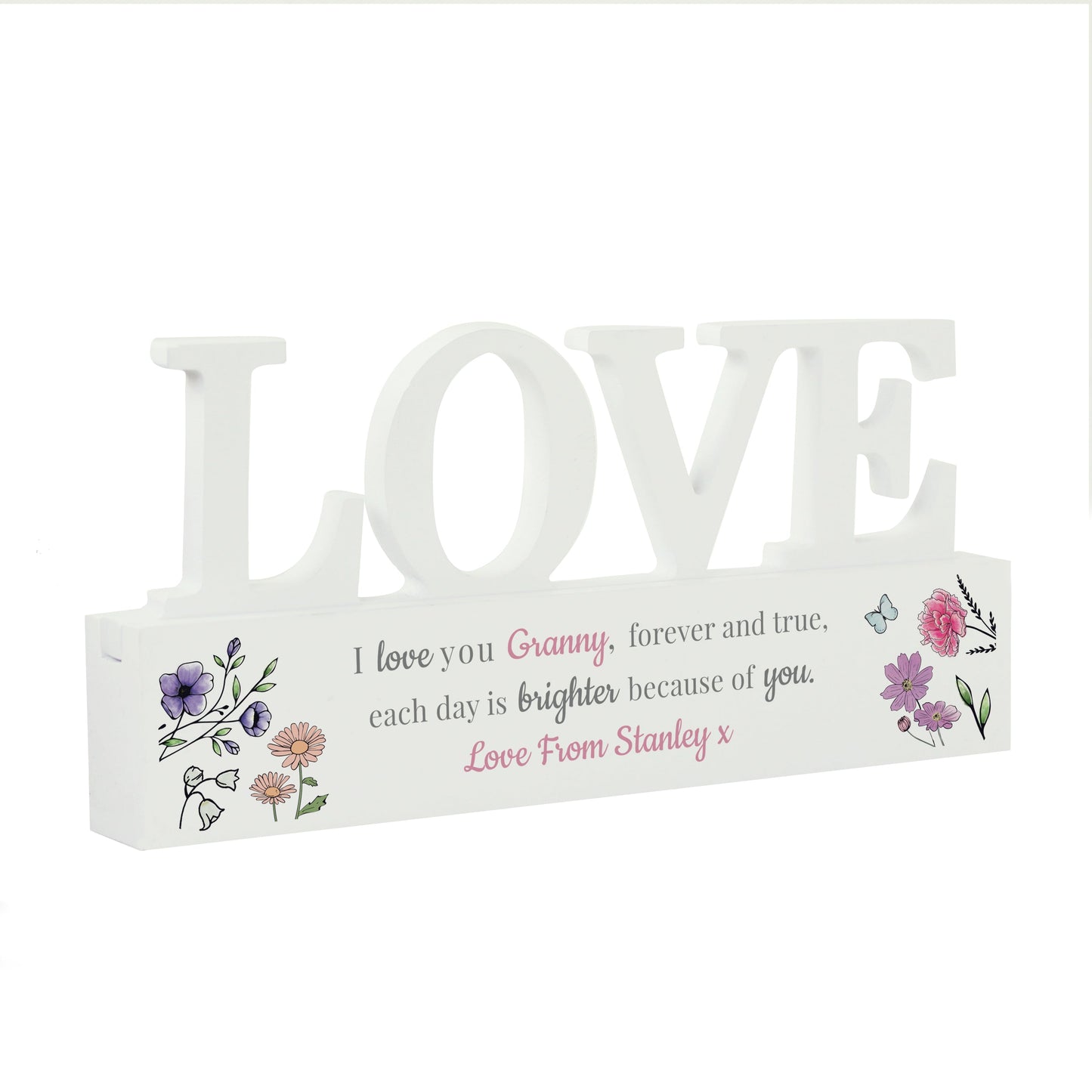 Personalised Wild Flowers Love Ornament: 5 - Ornaments By Gift Moments