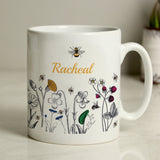 Personalised Wild Flowers Mug: 2 - Mugs By Gift Moments