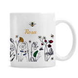 Personalised Wild Flowers Mug: 4 - Mugs By Gift Moments