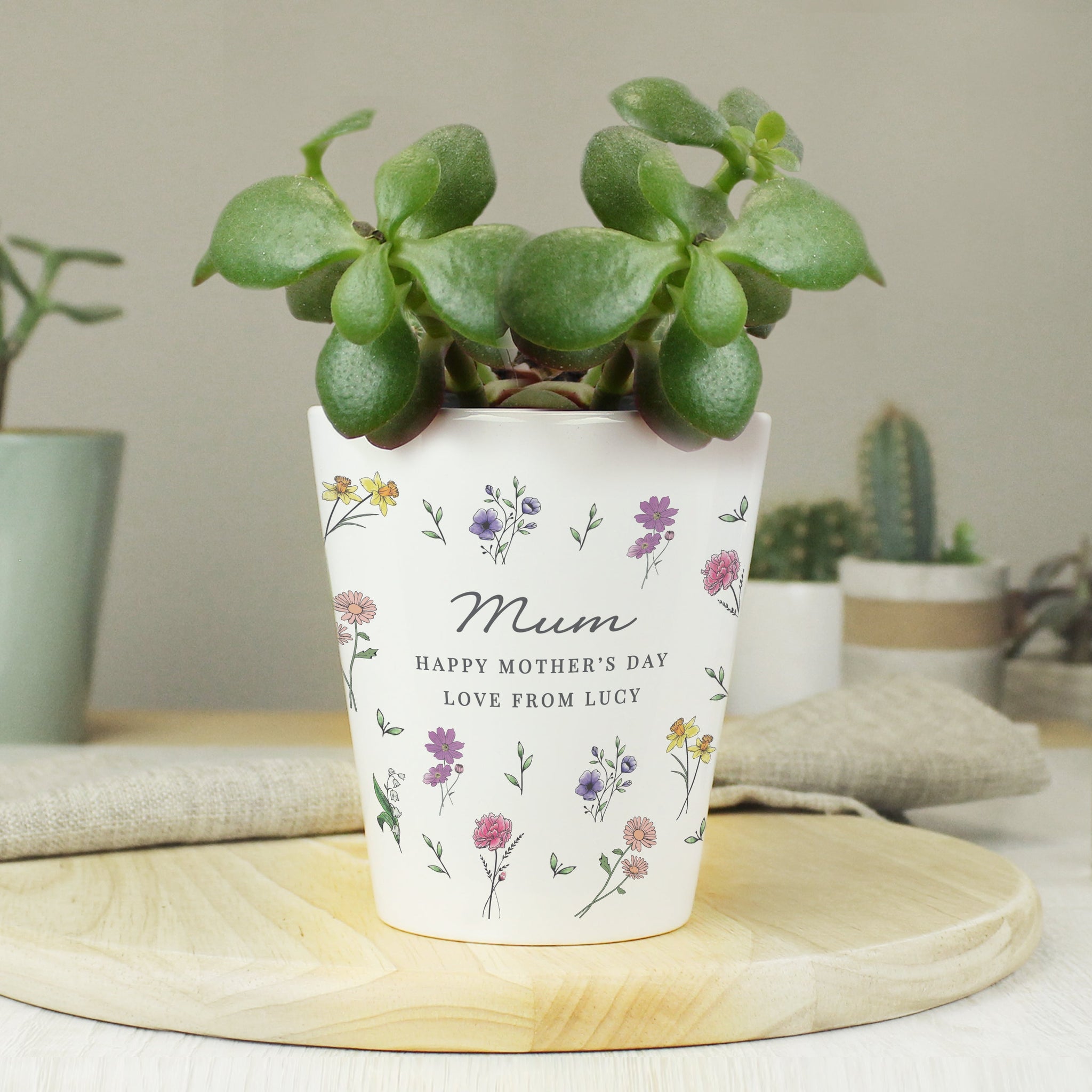 Personalised Wild Flowers Plant Pot: 1 - Pots & Planters By Gift Moments