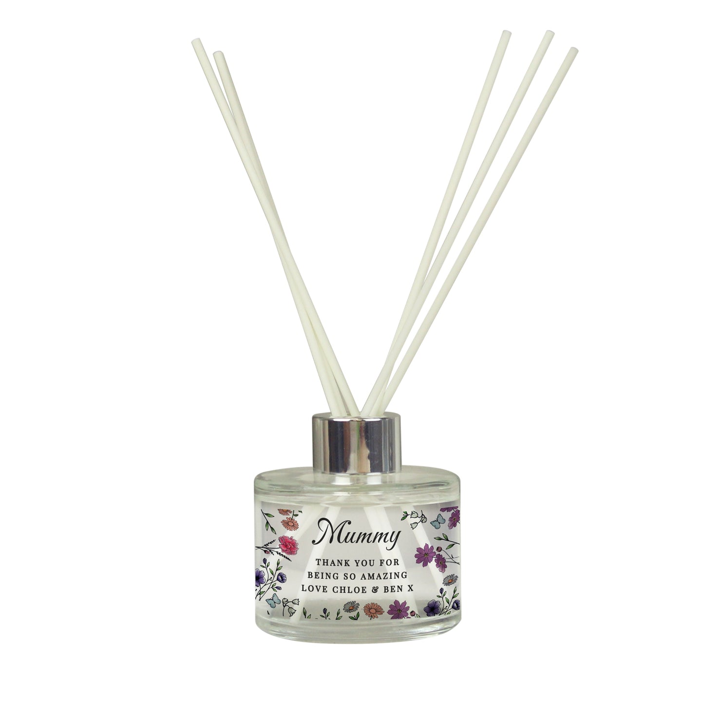 Personalised Wild Flowers Reed Diffuser: 5 - Reed Diffusers By Gift Moments