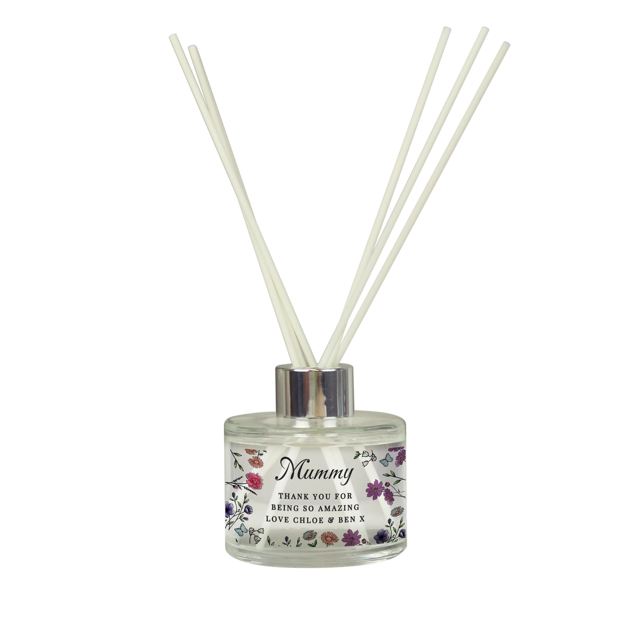 Personalised Wild Flowers Reed Diffuser: 5 - Reed Diffusers By Gift Moments