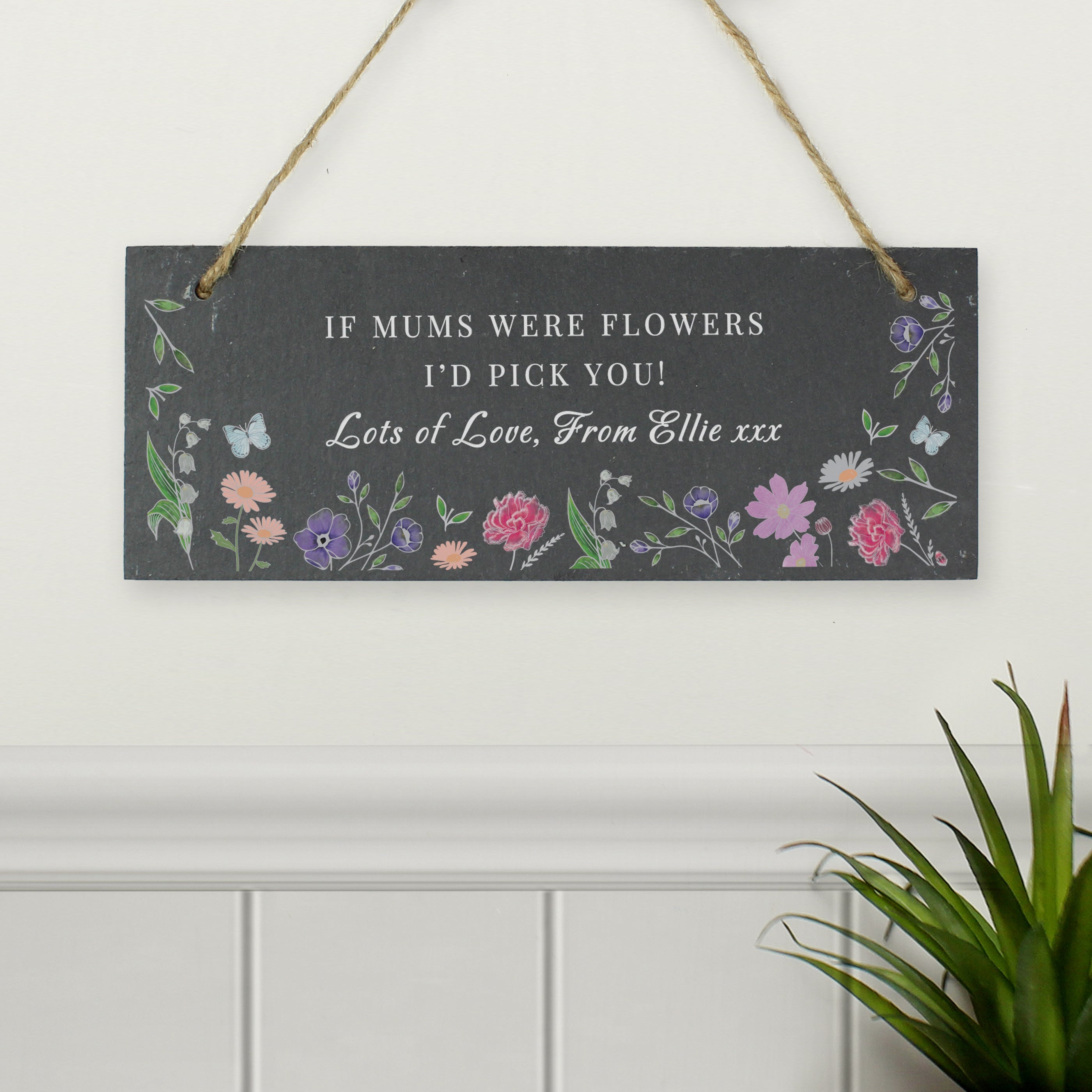 Personalised Wild Flowers Slate Garden Sign - Shop Signs & Plaques At Gift Moments - 3
