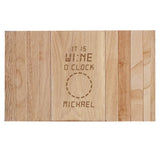 Personalised Its Wine O’Clock Wooden Sofa Tray: 4 - Coasters By Gift Moments