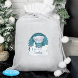 Personalised Winter Explorer Tiny Tatty Teddy Pom Pom Sack: 1 - Christmas Sacks