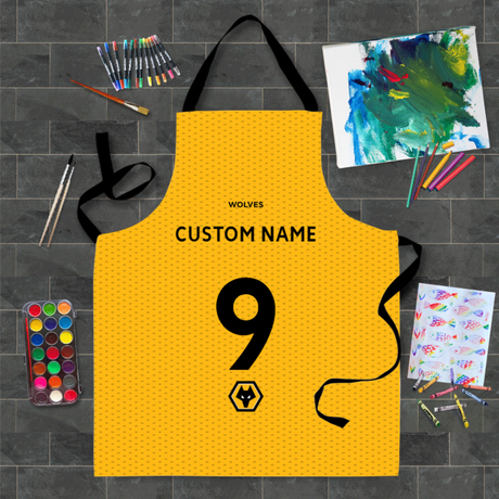 Personalised Wolverhampton Wanderers FC Kids Apron: 1 - Aprons By Wolverhampton Wanderers