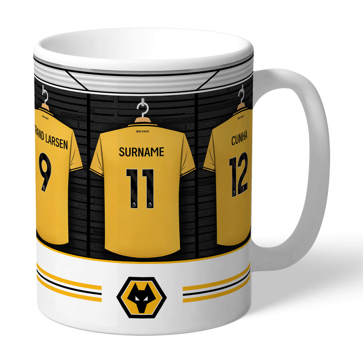 Personalised Wolves FC Dressing Room Mug: 1 - Mugs By Wolverhampton Wanderers