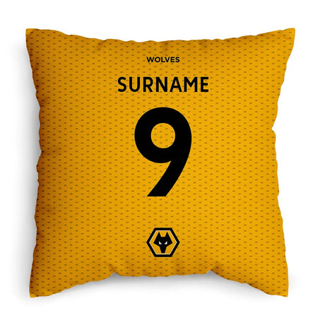 Personalised Wolves FC Shirt 18’’ Cushion: 1 - Cushions By Wolverhampton Wanderers