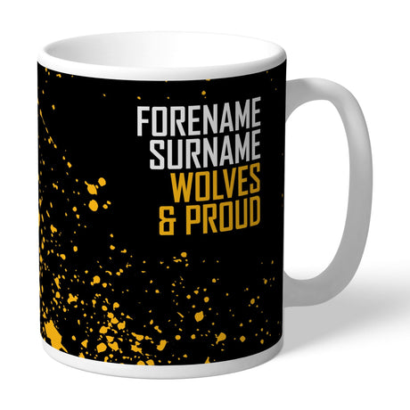 Personalised Wolves Proud Mug: 1 - Mugs By Wolverhampton Wanderers