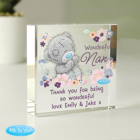 Personalised Me to You Wonderful Nan Crystal Token: 2 - Crystal Tokens