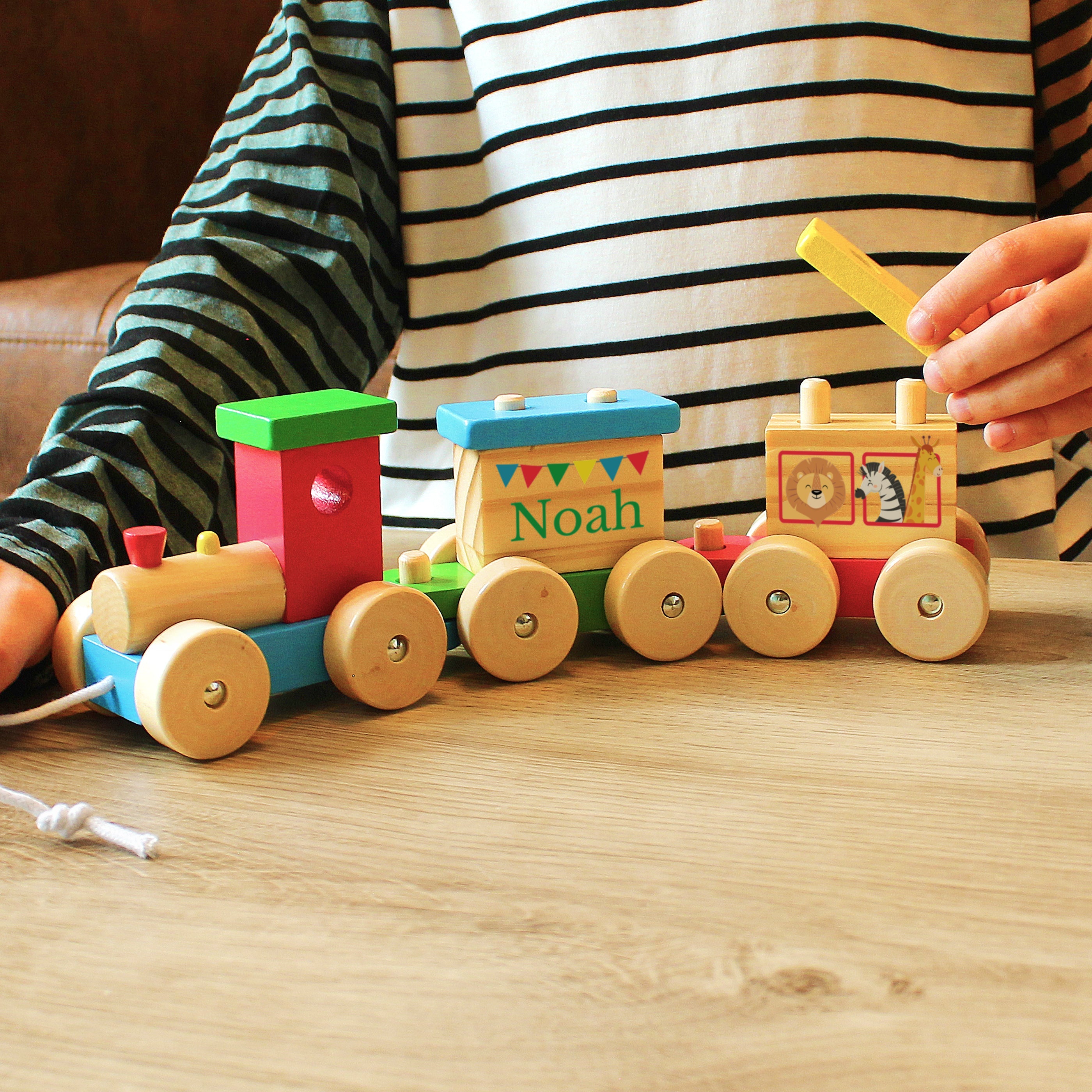 Personalised Wooden Circus Toy Train - Shop Toys At Gift Moments - 7