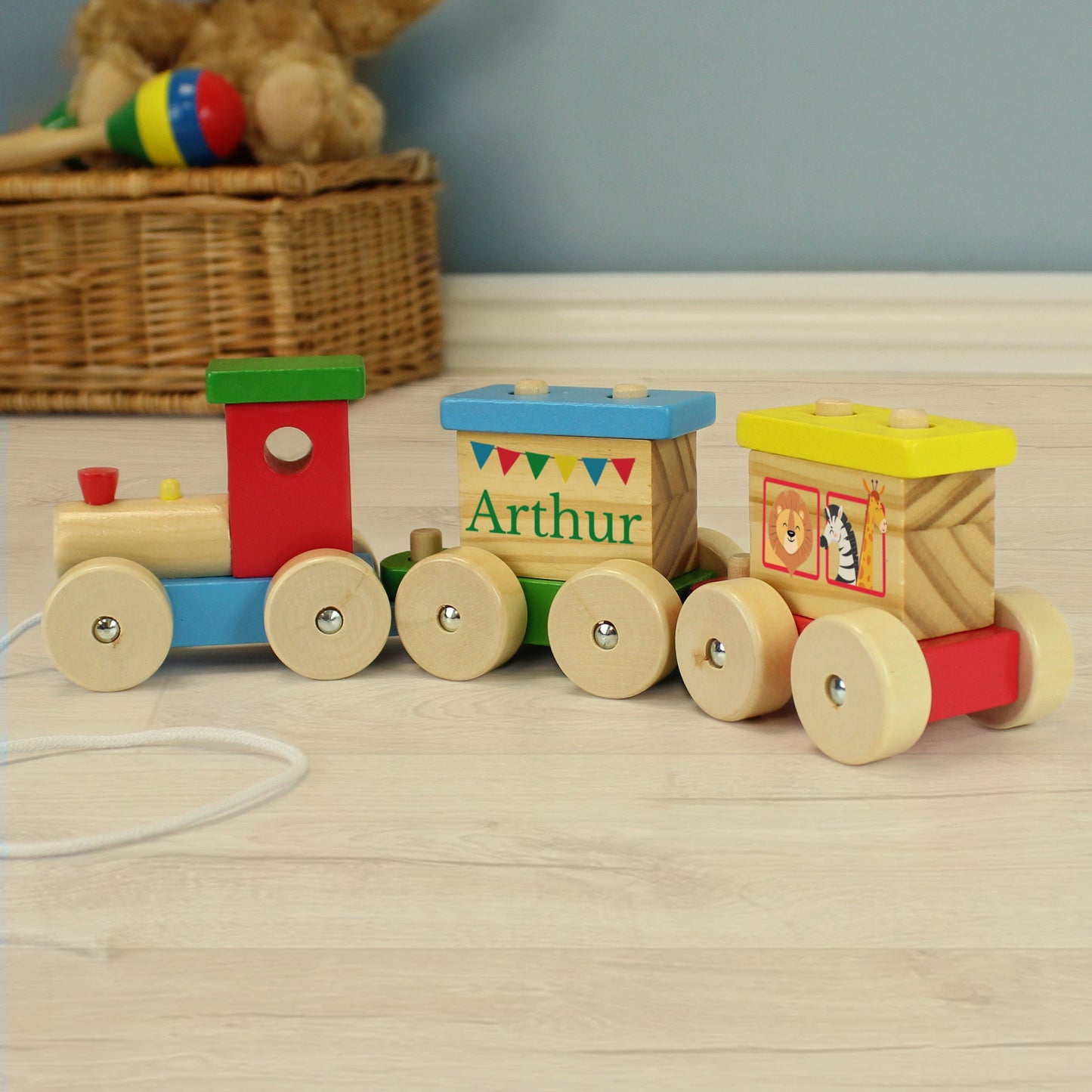 Personalised Wooden Circus Toy Train: 2 - Toys By Gift Moments