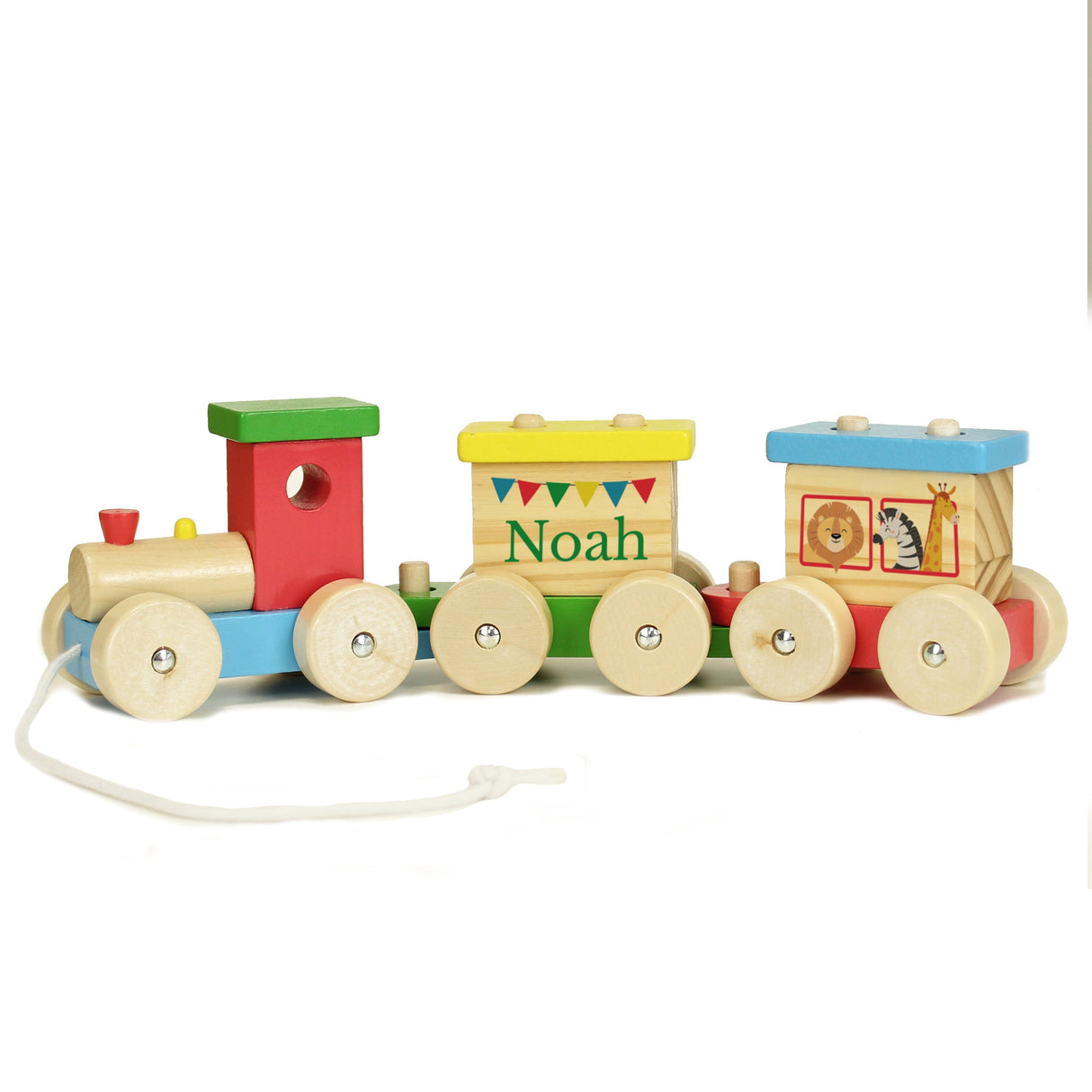 Personalised Wooden Circus Toy Train: 8 - Toys By Gift Moments