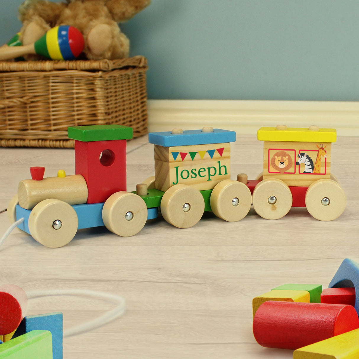 Personalised Wooden Circus Toy Train: 1 - Toys By Gift Moments