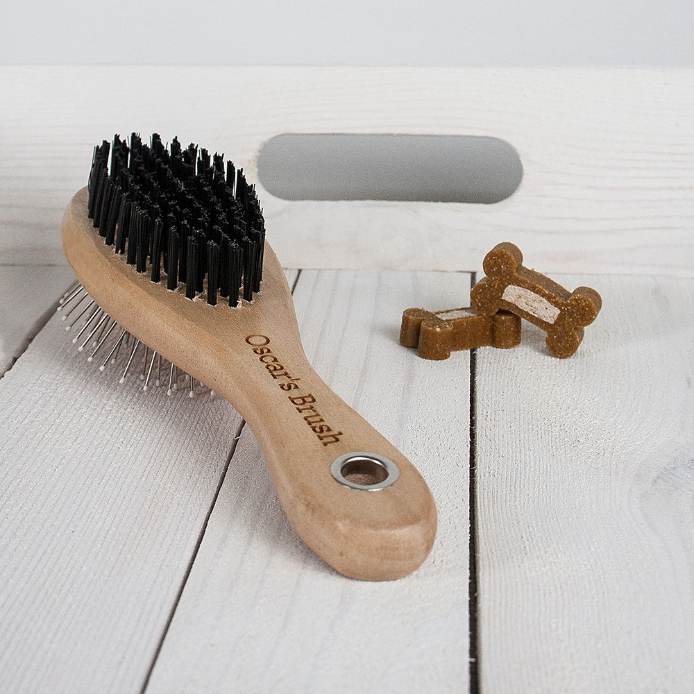 Personalised Wooden Dog Brush: 2 - Pet Products By Gift Moments