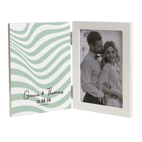 Personalised Wooden Hinged 6x4 Photo Frame: 5 - Photo Frames By Gift Moments