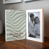 Personalised Wooden Hinged 6x4 Photo Frame: 4 - Photo Frames By Gift Moments