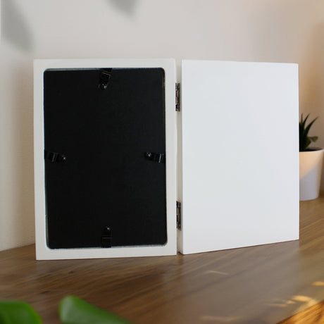 Personalised Wooden Hinged 6x4 Photo Frame: 6 - Photo Frames By Gift Moments