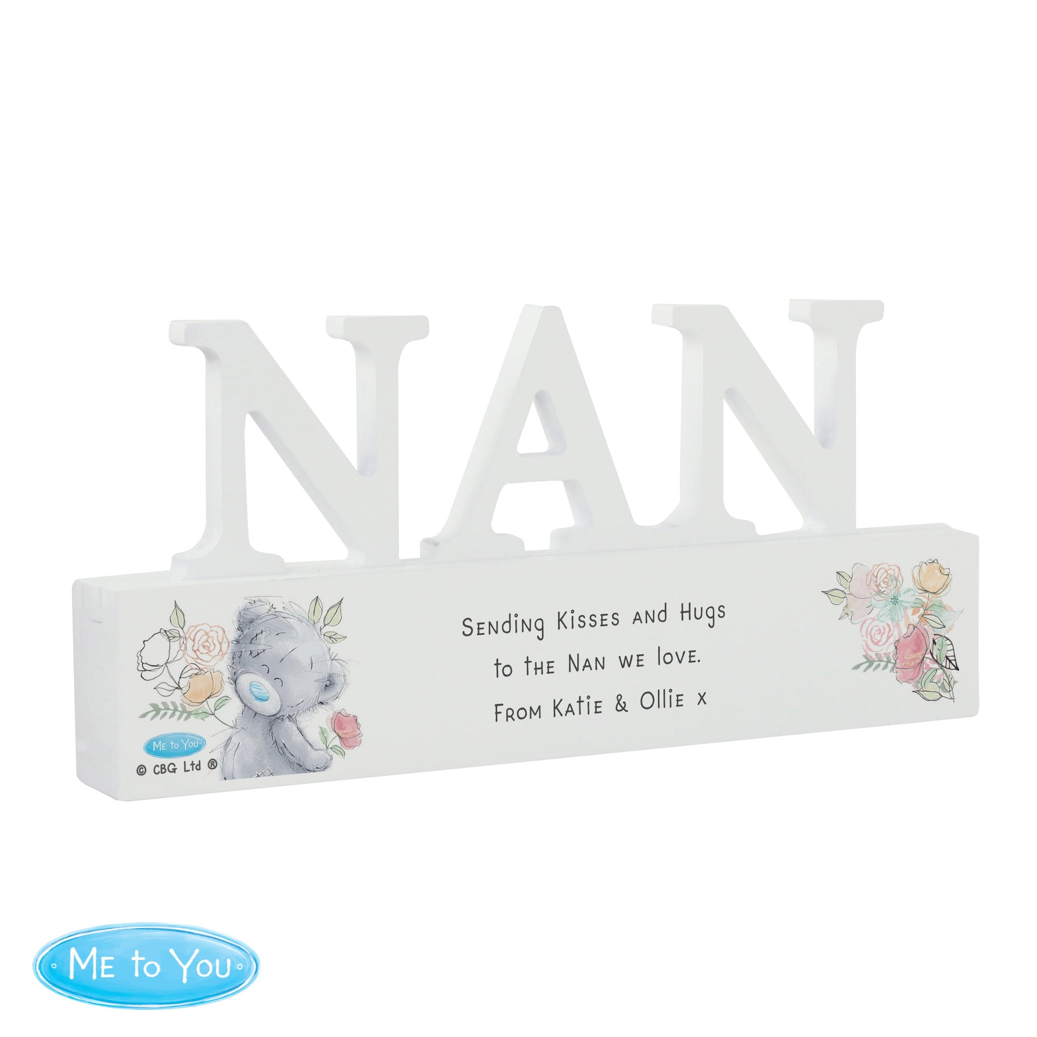 Personalised Me To You Wooden Nan Ornament: 5 - Ornaments