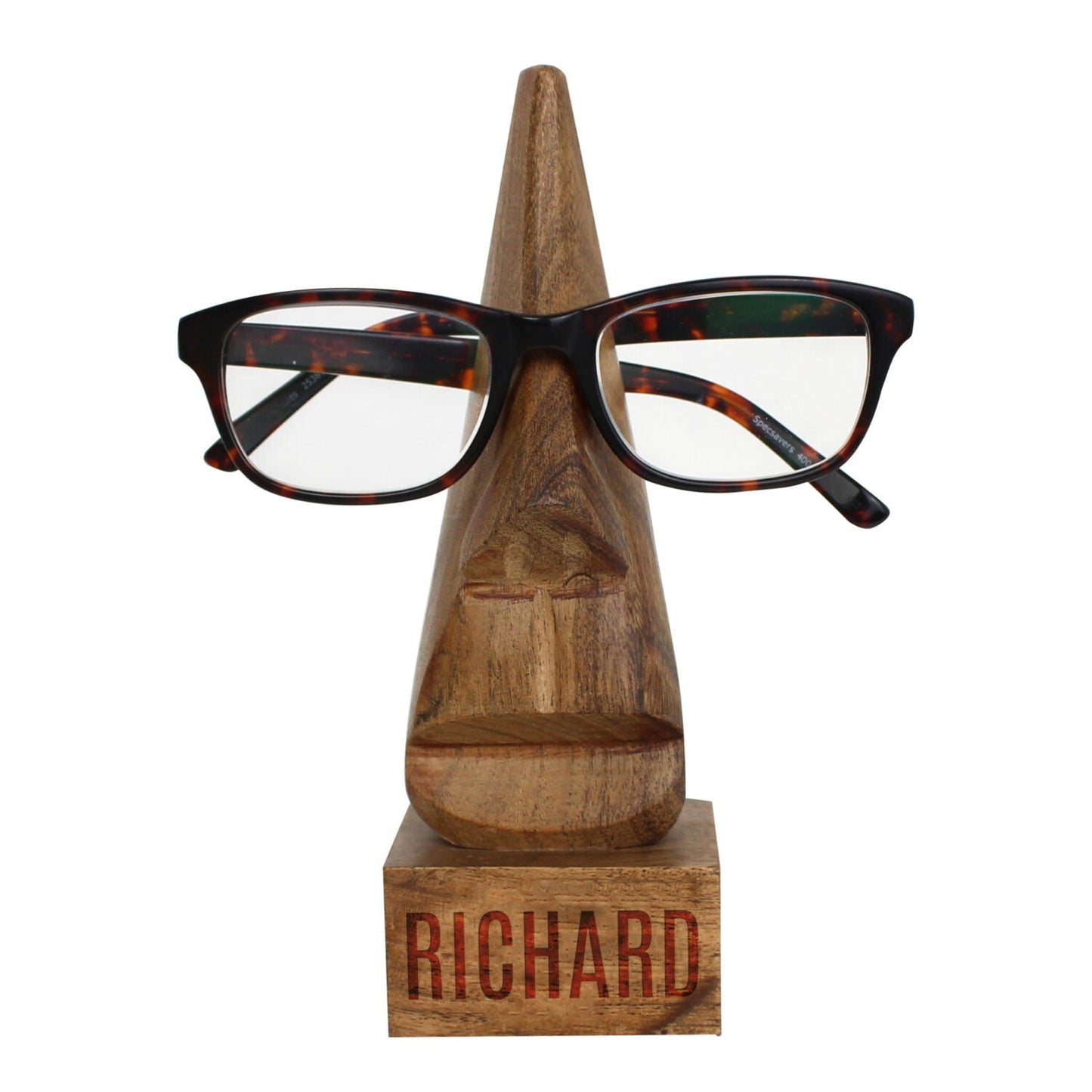 Personalised Wooden Nose-Shaped Glasses Holder: 5 - Keepsakes By Gift Moments