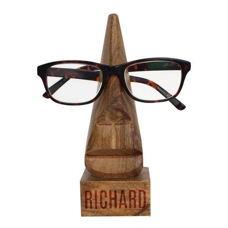 Personalised Wooden Nose-Shaped Glasses Holder: 5 - Keepsakes By Gift Moments
