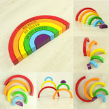 Personalised Wooden Rainbow Stacker: 3 - Toys By Gift Moments