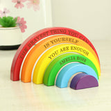Personalised Wooden Rainbow Stacker: 4 - Toys By Gift Moments
