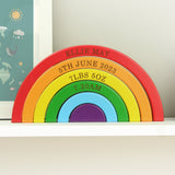 Personalised Wooden Rainbow Stacker: 7 - Toys By Gift Moments